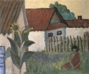 Zigeunerin Im Garten by Otto Mueller