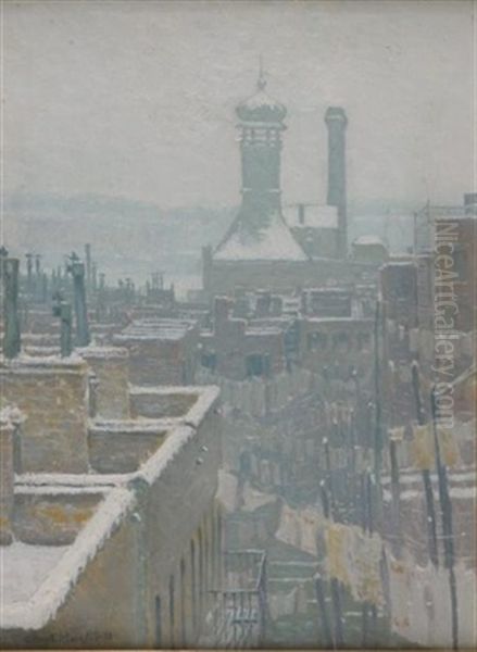 New York Rooftops In Winter - view 1