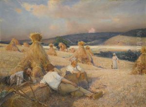 Le Repos Des Moissonneurs by Jules Alexis Muenier