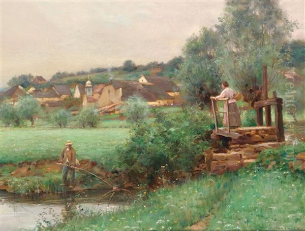 Angler Am Bach - view 1