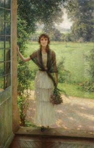 Jeune Femme Devant Le Jardin Jeune Femme Devant Le Jardin