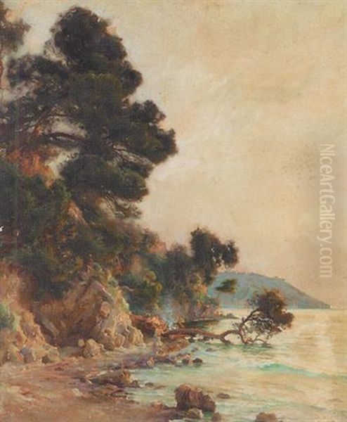 Bucherons Sur Le Rivage - view 1