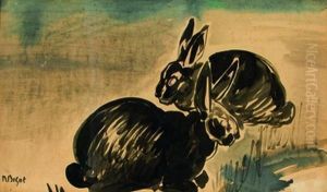 Deux Lapins by Raymond Bigot