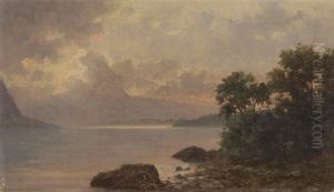 Landschaft Am Vierwaldstattersee Zwischen Weggis Und Vitznau by Jost Muheim