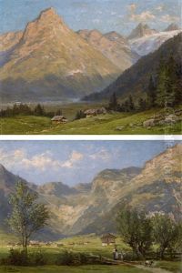 Engelberg: Hahnen Und Spannorter; Blick Ins Horbistal (pair) by Jost Muheim