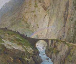 Regenbogen Uber Der Teufelsbrucke