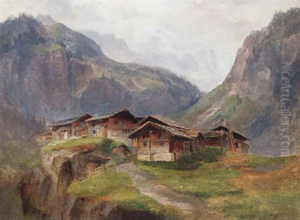 Berghutten Im Nebel - view 1
