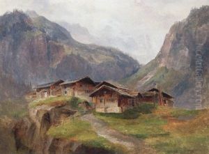 Berghutten Im Nebel