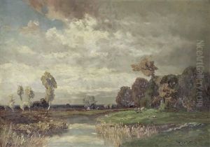 Heidelandschaft by Josef Muehlbeck