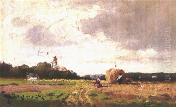 Heuernte (+ Landschaft Mit Figurenstaffage; Pair) - view 1