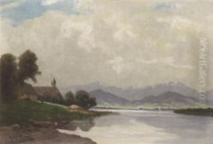 Partie Am Chiemsee by Josef Muehlbeck