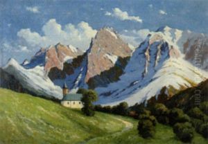 St. Antoniuskapelle Im Kaisergebirge by Josef Muehlbeck
