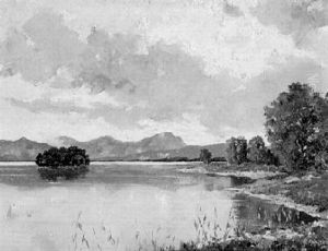Stilles Seeufer In Den Voralpen by Josef Muehlbeck