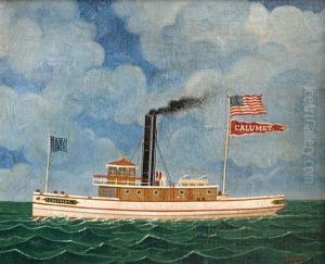 American Revenue Cutter, Chesapeake Bay Area by Otto Muhlenfeld