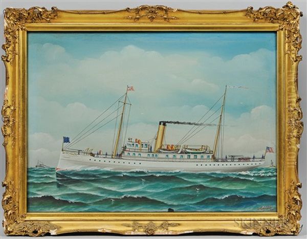 Steamer At Sea - view 1