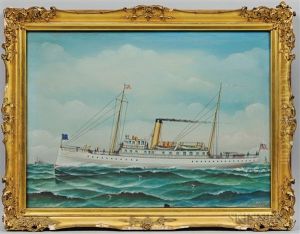Steamer At Sea