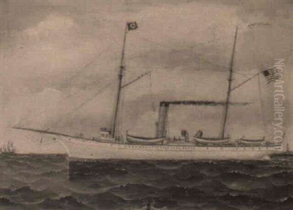 The American Schooner S. L. Jensen-u. S. S. Bache - view 1