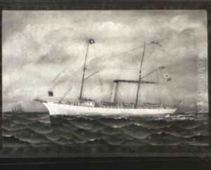 Steam-sail Pilot Boat by Otto Muhlenfeld