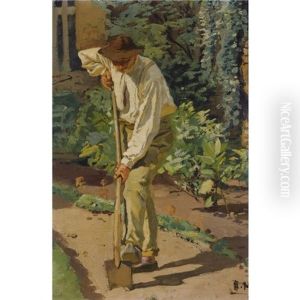 At Work In The Garden