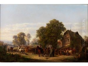 Auf Dem Pferdemarkt by Bernhard Muehlig