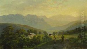 Blick Vom Forsthaus Grasegg Gen Partenkirchen