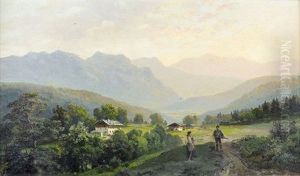 Blick Vom Forsthaus Grasegg Gegen Partenkirchen