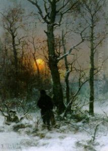 Jager Im Winterland by Bernhard Muehlig