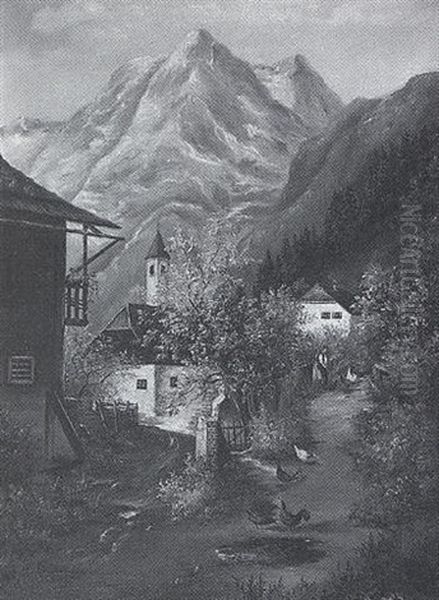 Gebirgsdorf Im Fruhling - view 1