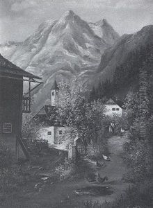 Gebirgsdorf Im Fruhling