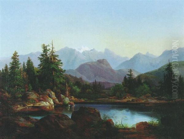 Gebirgslandschaft Mit See - view 1