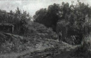 Negotiating The Turn And Chopping Wood by Bernhard Muehlig