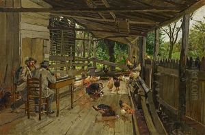 Jager In Der Laube by Hugo Muehlig
