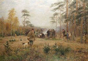 Nach Erfolgreicher Jagd by Hugo Muehlig