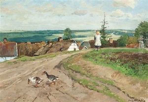 A Little Girl By A Country Hamlet A Little Girl By A Country Hamlet