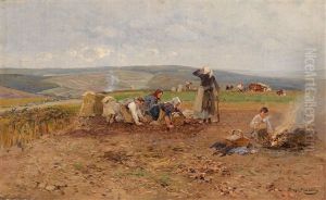 Die Kartoffelernte by Hugo Muehlig