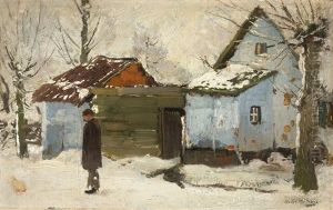 Bauernhaus Im Schnee