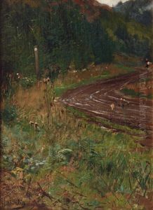 Wet Road by Hugo Muehlig