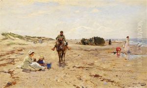 Am Strand Bei La Panne In Belgien