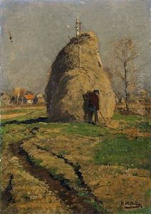 Bei Der Heuernte by Hugo Muehlig