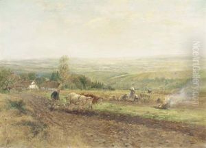 Working The Land: A Panoramic Landscape