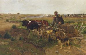 Herbst (motiv Aus Dem Schwalm, Hessen): Harvest Time In Autumn by Hugo Muehlig