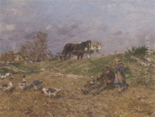 Mittagsrast In Eines Feldes - view 1