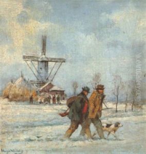 Heimkehrende Jager by Hugo Muehlig