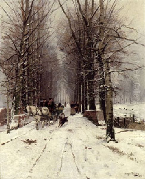Winter In Der Grafenberger Allee - view 1