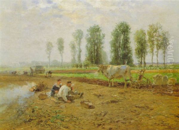Mittagsrast Bei Der Kartoffelernte - view 1