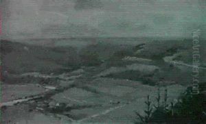 Nideggen (sommerliche Mittelgebirgslandschaft) by Hugo Muehlig