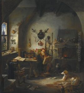 Reading By The Fire by Meno Muehlig
