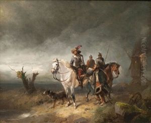 Spies On Horseback In The Thirty Years War by Meno Muehlig