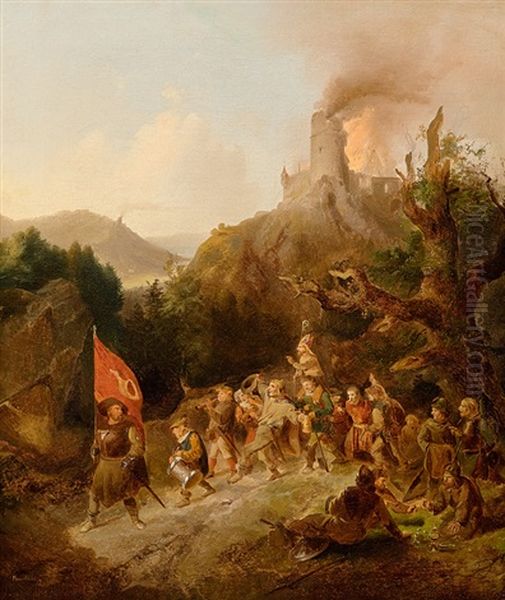 Plundernde Bauern - view 1