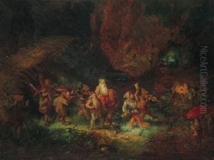 Die Jagdprozession Der Zwerge by Meno Muehlig